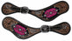 Horse Western Cowboy Boot Leather Antique Floral Tooled Spur Straps 74FKSpurStrap