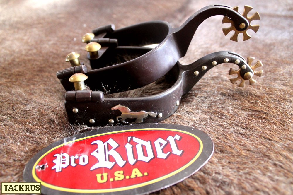 Horse Western MENS Show Horse Antique Running Horse Boot Spur 7509