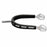 Challenger English Spur Rubber Covered Stainless Steel 7x9.5cm Silver/Black 75GA01