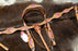 Horse Western Riding Leather Bridle Headstall Breast Collar Tack Pink 76152