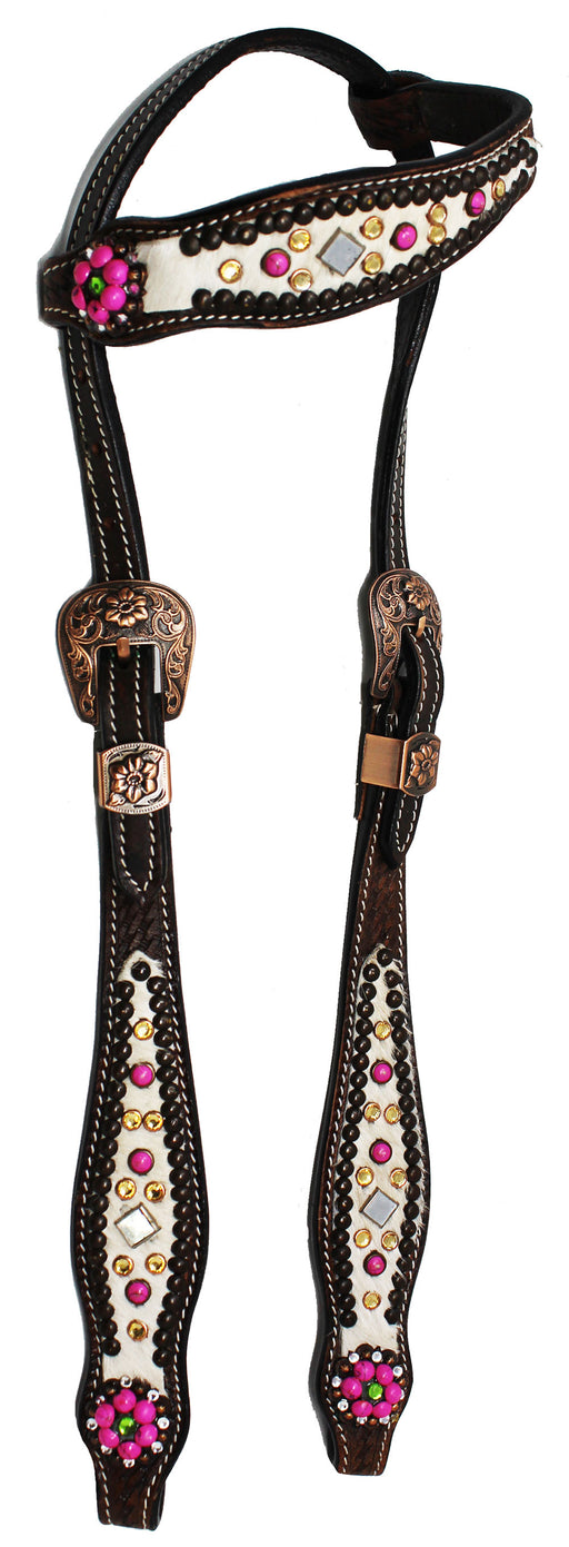 Horse Bridle Western Leather Headstall Breast Collar Rodeo Tack 76201A