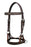 Horse Western English Leather Bitless Sidepull Bridle Reins Brown Cob 7708BR-C