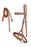 Horse Western Leather Padded Bitless Sidepull Bridle Reins 7709