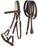 Horse Western Brown Leather Training Tack Bitless Sidepull Bridle Reins 7710