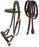 Horse Western Brown Leather Training Tack Bitless Sidepull Bridle Reins 7710