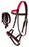 Horse Western Brown Leather Training Tack Bitless Sidepull Bridle Reins 7710