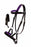 Horse Western Brown Leather Training Tack Bitless Sidepull Bridle Reins 7710