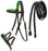 Horse Western Brown Leather Training Tack Bitless Sidepull Bridle Reins 7711