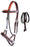 Horse Western Leather Bitless Sidepull Bridle Reins 7712