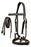 Western English Leather Bitless Sidepull Bridle Reins 7713