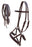 Horse Western Tan Leather Tack Bitless Sidepull Training Bridle Reins 77RS01