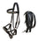 Horse Western English Leather Bitless Sidepull Bridle w/ Split Reins 77RS10