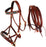Horse Western English Leather Bitless Sidepull Bridle w/ Split Reins 77RS10