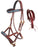 Horse Western English Leather Bitless Sidepull Bridle w/ Split Reins 77RS11