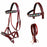 Horse Western English Leather Bitless Sidepull Bridle w/ Split Reins 77RS13