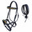 Horse Western Leather Tack Beaded Bitless Sidepull Bridle Reins Brown 77RS19
