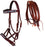 Horse Western Leather Beaded Bitless Sidepull Bridle Reins 77RS20MG-F