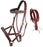 Horse Western Leather Beaded Bitless Sidepull Bridle Reins 77RS20TN-F