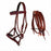 Horse Western Black Leather Beaded Bitless Padded Sidepull Bridle Reins 77RS21