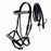 Horse Western Leather Beaded Bitless Sidepull Bridle Reins 77RS23