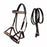 Horse Western Leather Beaded Bitless Sidepull Bridle Reins 77RS23