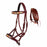 Horse Western Leather Beaded Bitless Sidepull Bridle Reins 77RS23