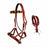 Horse Western Leather Beaded Bitless Sidepull Bridle Reins Sun Flower 77RS24