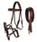 Horse Western Leather Bitless Sidepull Bridle Split Reins 77RS29BR