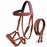 Horse Western English Leather Bitless Sidepull Bridle w/ Split Reins 77RS30