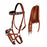 Horse Western Leather Bitless Sidepull Beaded Bridle Reins 77RT23