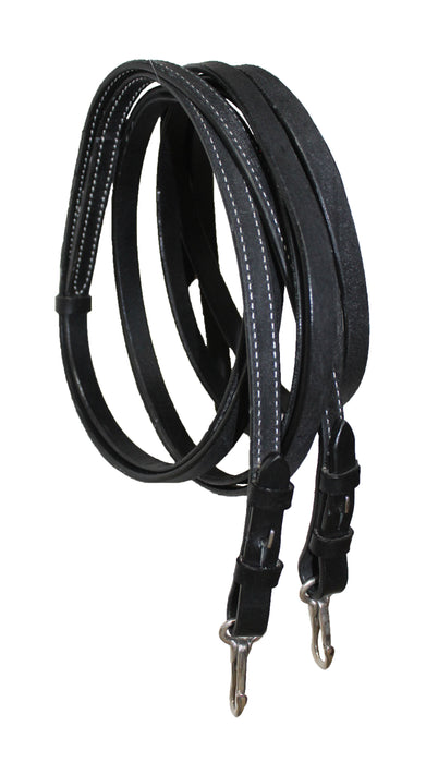 Horse Western Leather Bitless Sidepull Beaded Bridle Reins 77RT25
