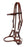 Horse Western Challenger Full-Grain Leather Bitless Training Side Pull Bridle 77RT26TN