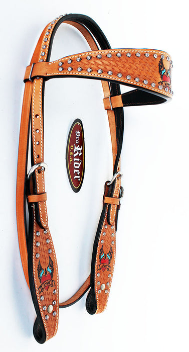 Horse Saddle Tack Bridle Western Leather Headstall  78133HB