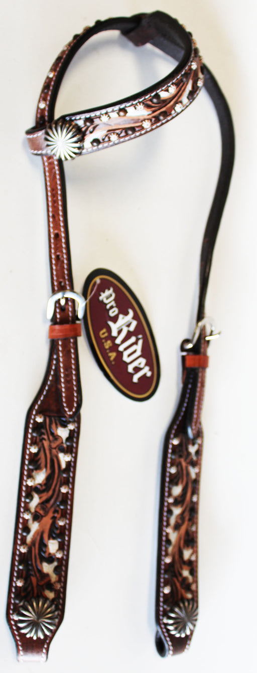 Horse Show Saddle Tack Rodeo Bridle Western Leather Headstall  78155HA