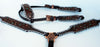 Equine Horse Saddle Tack Bridle Western Leather Headstall Breast Collar 78170A