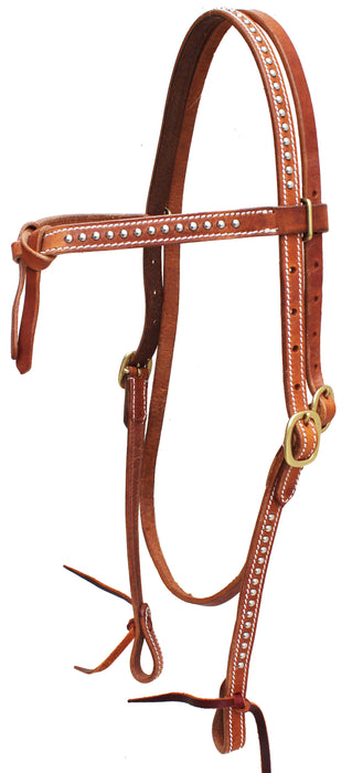 Horse Western Silver Spots Horse Tack Futurity Knot Browband Bridle 78206TN