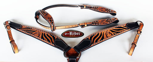 Horse Show Saddle Tack Rodeo Bridle Western Leather Headstall Breast Collar 7820