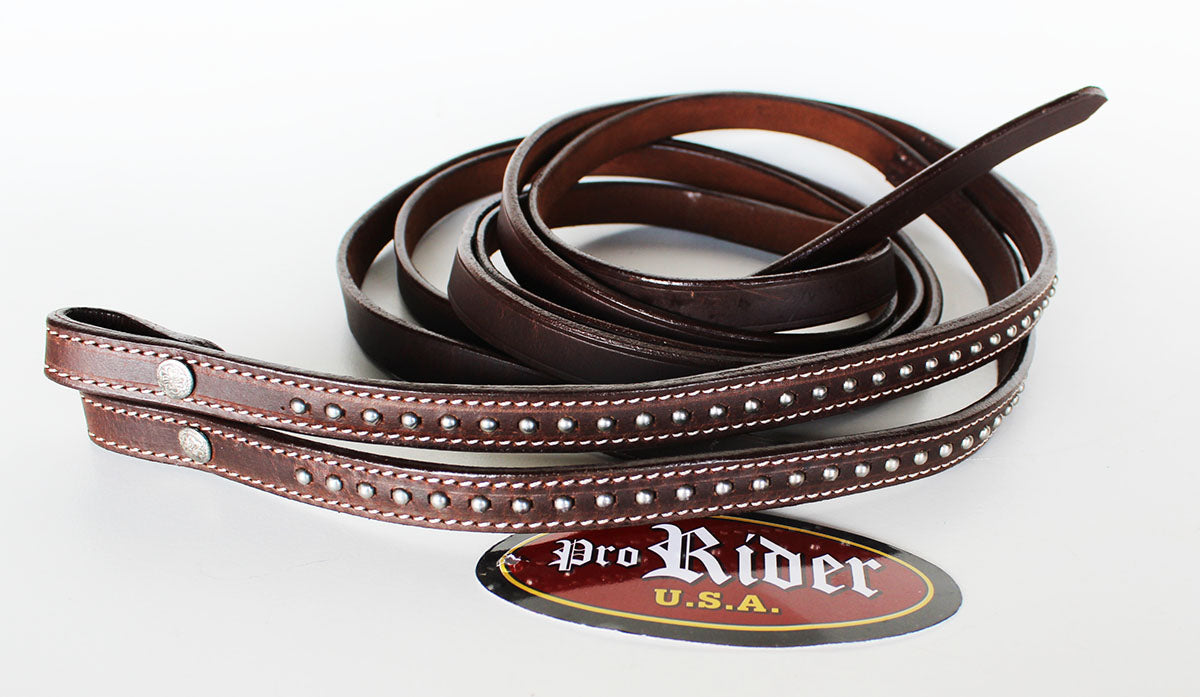 Horse Show Saddle Tack Rodeo Bridle Western Leather Headstall Reins Brown 7868HA