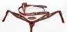 Horse Show Saddle Tack Rodeo Bridle Western Leather Headstall Breast Collar 7875