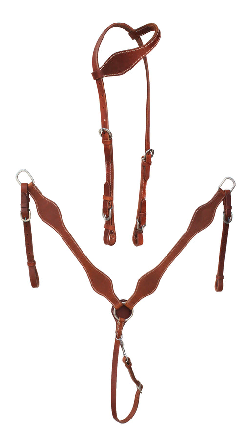 Horse Western One Ear Bridle & Breast Collar Tack Set 78AD06Set