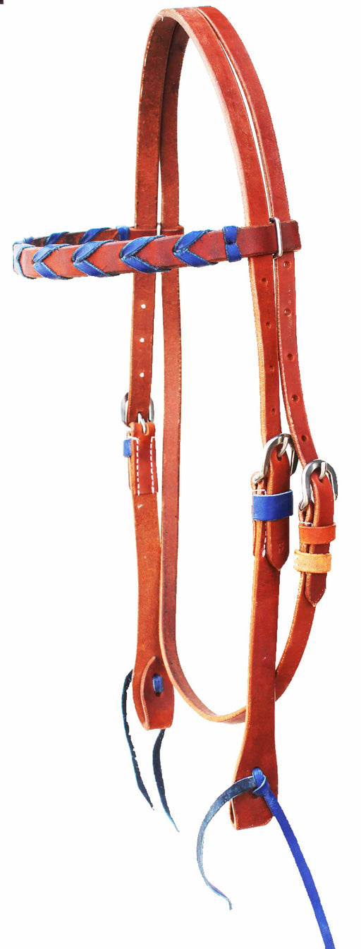 Horse Horse Western Show Tack Laced Browband Headstall 78AD13RB