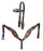 Horse Floral Tooled Browband Bridle & Breast Collar Set