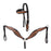 Horse Floral Tooled Browband Bridle & Breast Collar Set