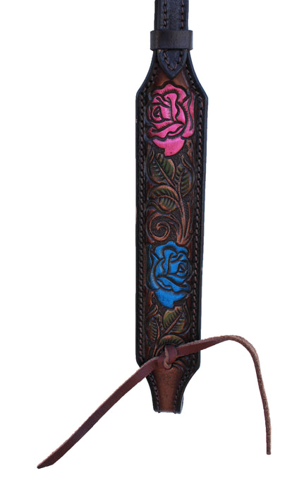 Horse Western Tooled Leather Headstall Bridle Breast Collar Set 78FK17setY21