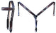 Horse Floral Tooled Browband Bridle & Breast Collar Set