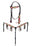 Horse Western Leather Tooled Headstall Bridle Breast Collar Tack Set 78HRBrowbandSet