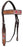 Horse Western Leather Tooled Headstall Bridle Breast Collar Tack Set 78HRBrowbandSet