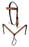 Horse Western Leather Tooled Headstall Bridle Breast Collar Tack Set 78HRBrowbandSet