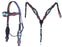 Horse Horse Western Tack Floral Headstall Bridle & Breast Collar Tack Set 78HR69B