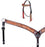 Horse Western Leather Tooled Headstall Bridle Breast Collar Tack Set 78HRBrowbandSet